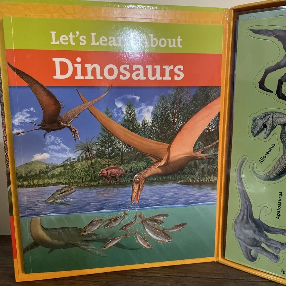 NEW Dinosaurs‎ Magnetic Learning Activity Book Stickers Play Tray Models Magnets